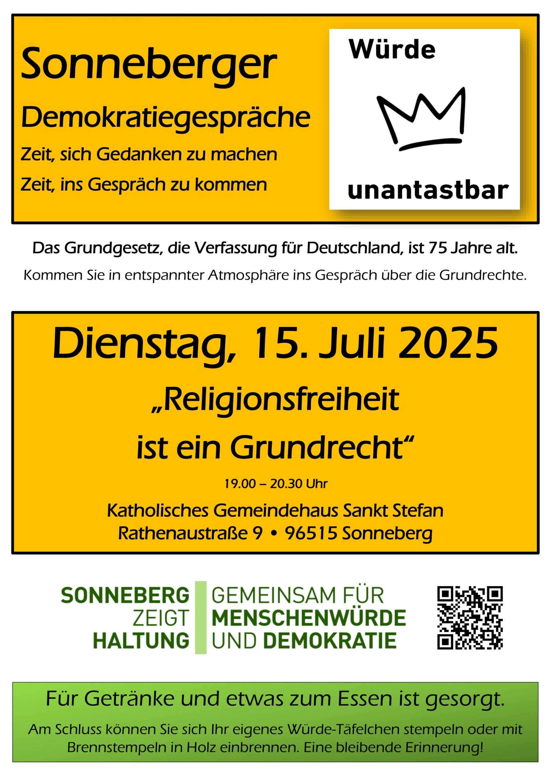 15. Juli | Demokratiegespräch