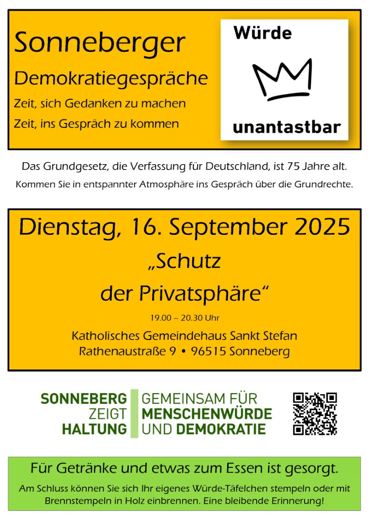 16. Sep. | Sonneberger Demokratiegespräche