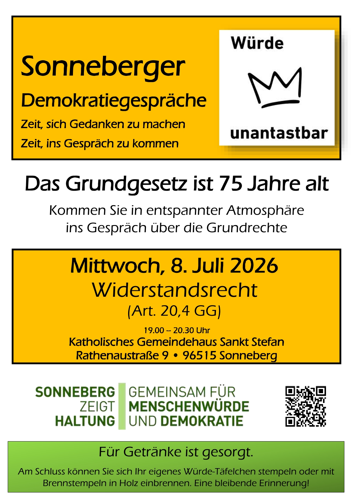 8. Juli | Demokratiegespräch
