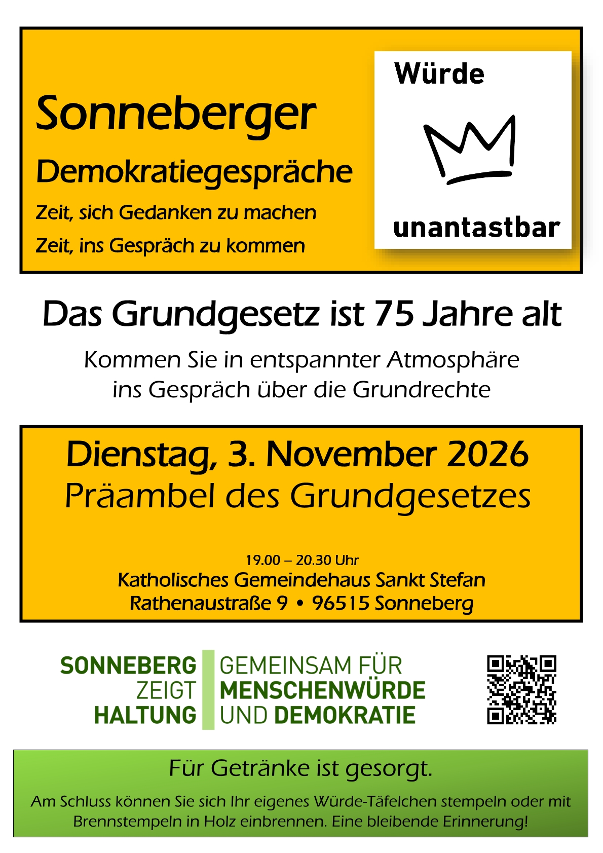 Sonneberger Demokratiegespräche | Präambel des Grundgesetztes